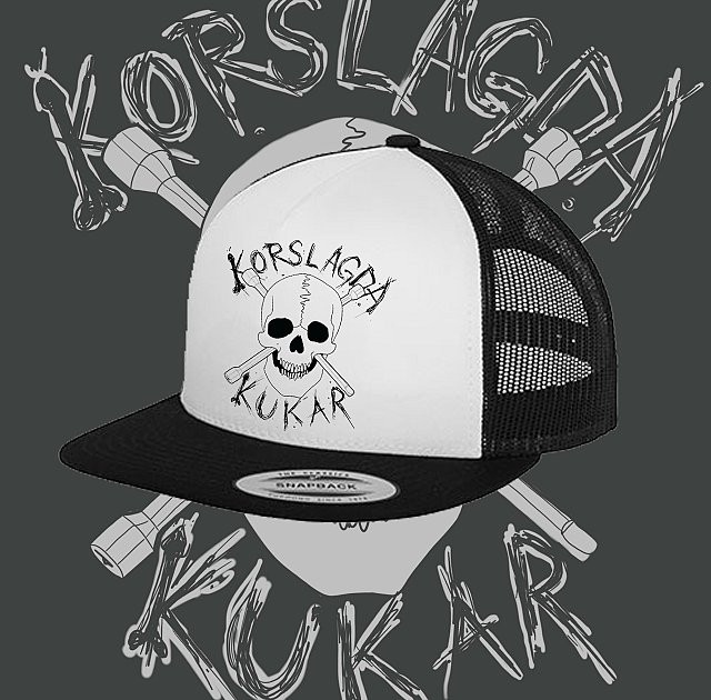 KORSLAGDA KUKAR - Logo Vit Truckerkeps