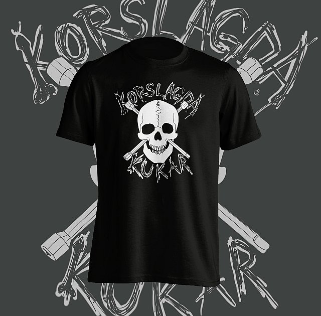 KORSLAGDA KUKAR - Logo T-shirt