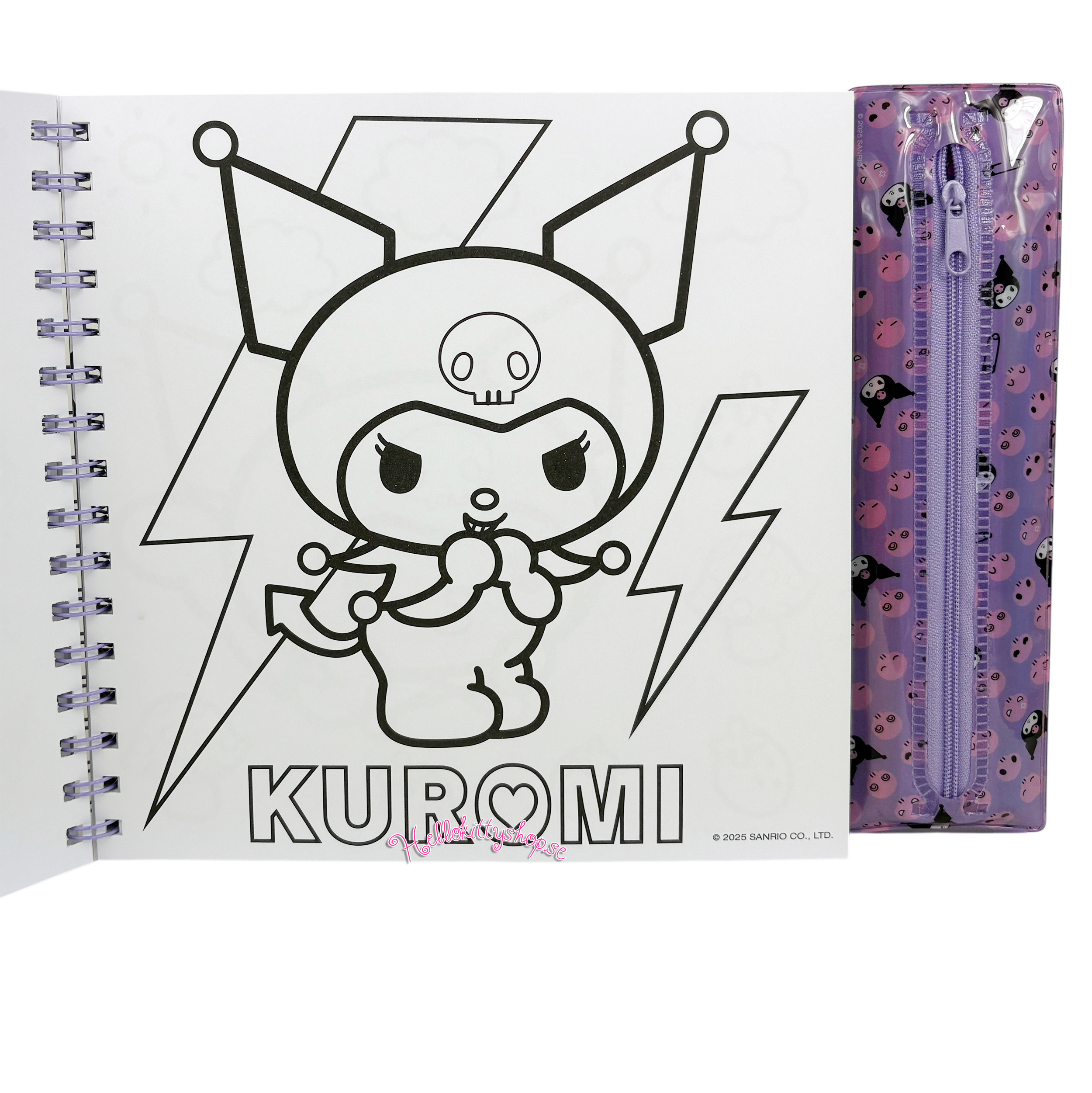Kuromi Målarbok + Avtagbart Pennfodral - 4