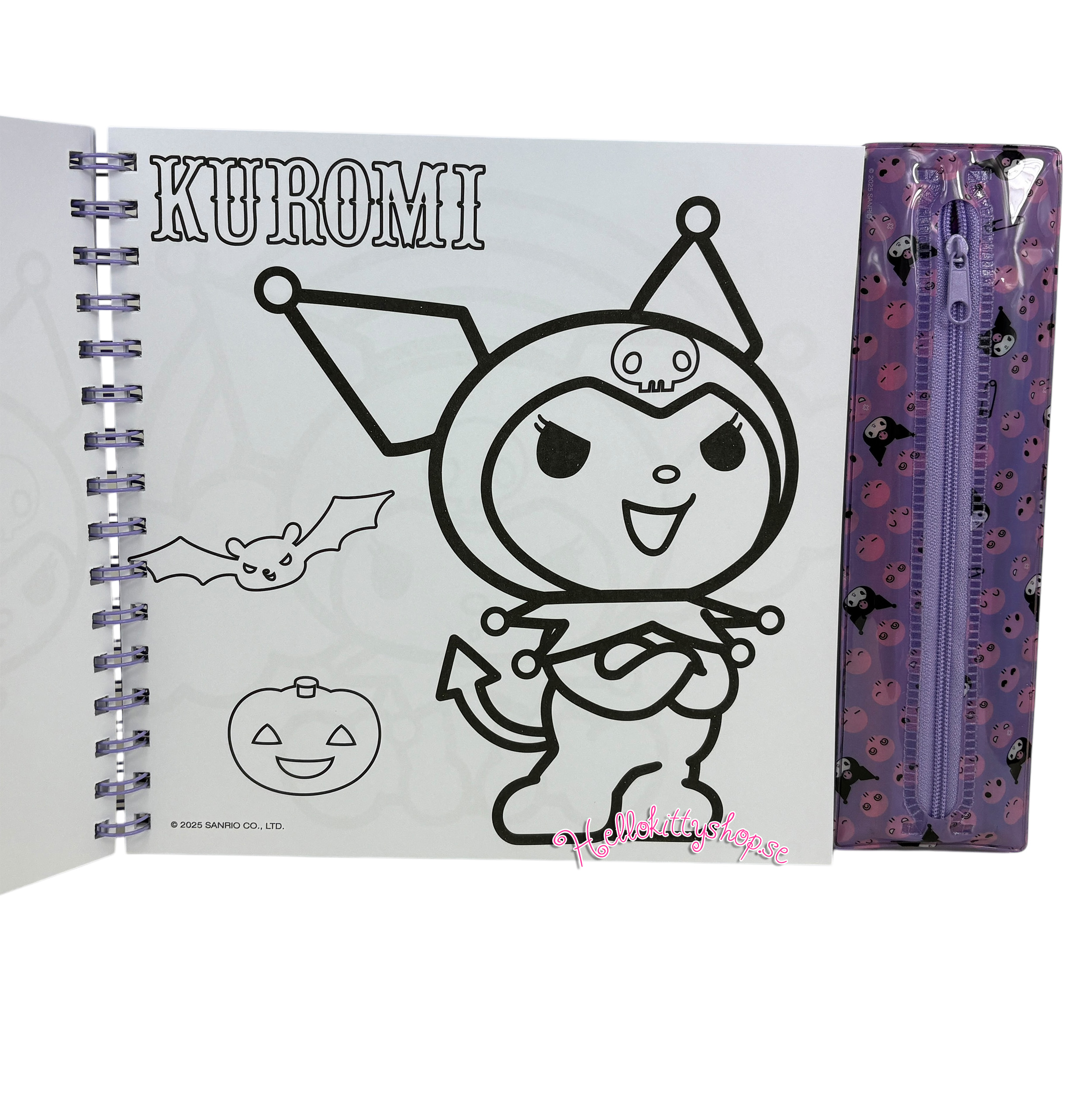Kuromi Målarbok + Avtagbart Pennfodral - 5