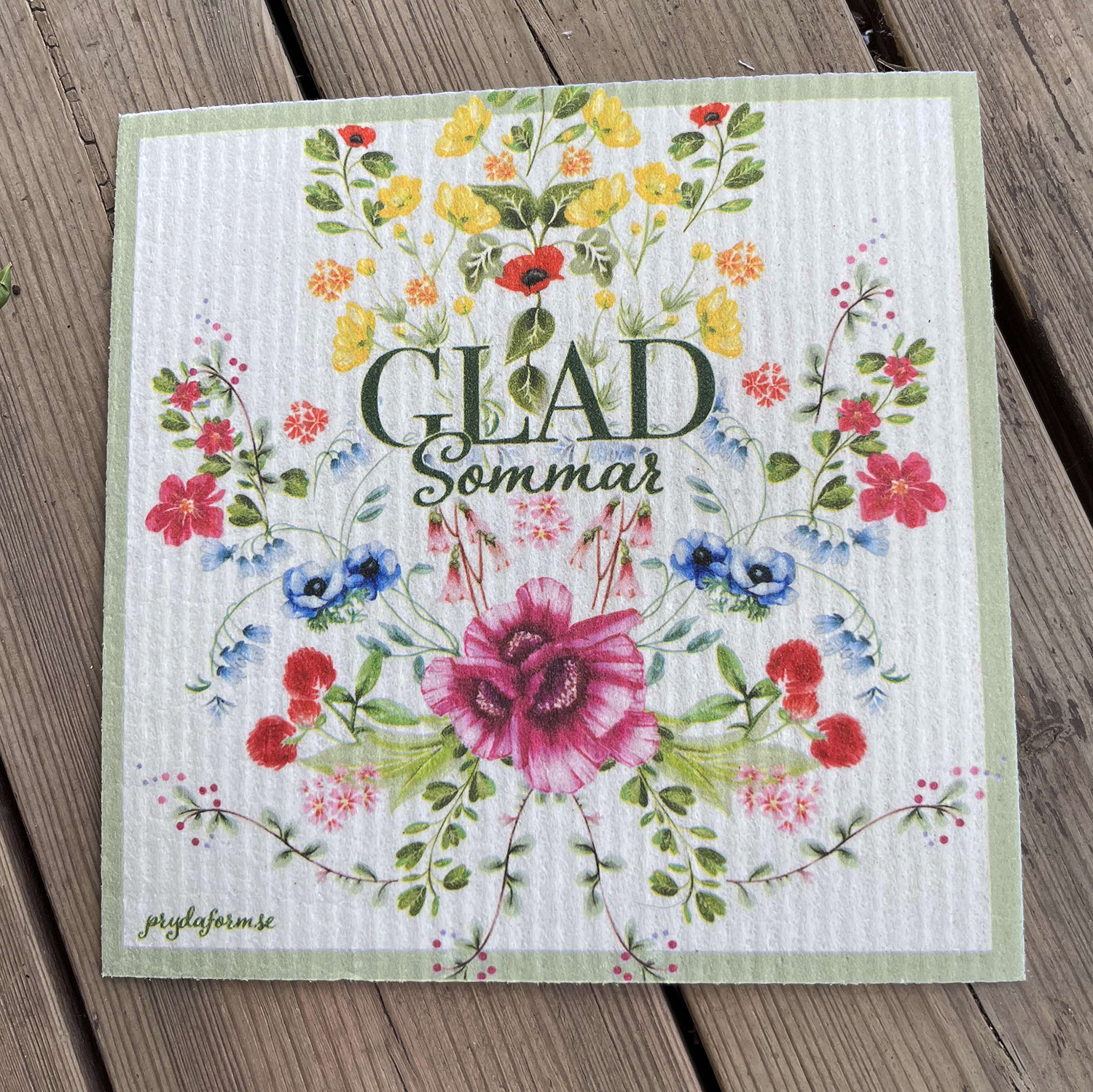 DISKTRASA FLORA sommar-  grön