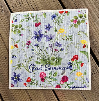 DISKTRASA FLORA sommar - blå