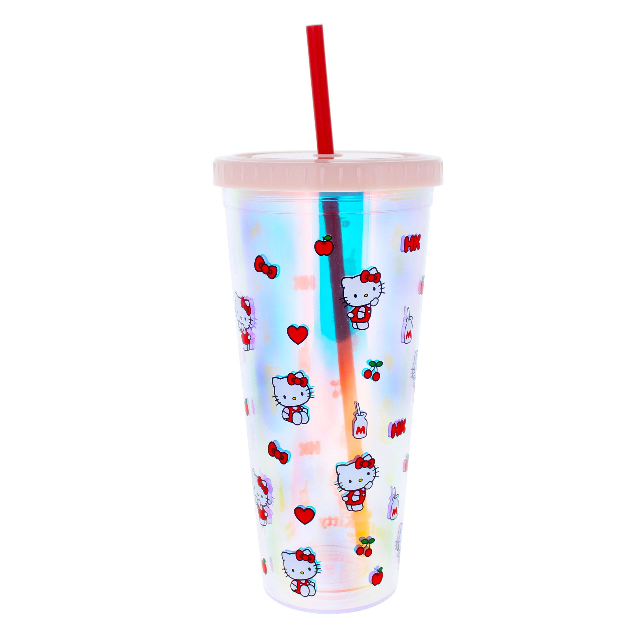 Hello Kitty Tumbler med Sugrör 600 ml - Pretty in Pink  - 4