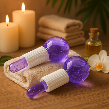 Viilentävät lasipallot kasvoille