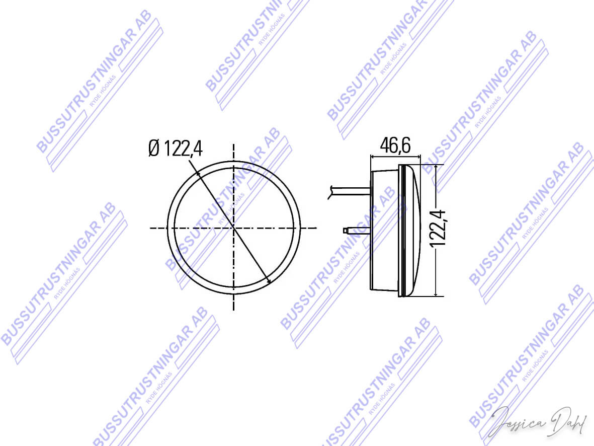 Bak/ Bromslykta 12-24 Volt - 3