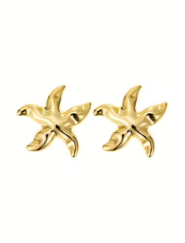 Sun Earring - Gold - By Jolima