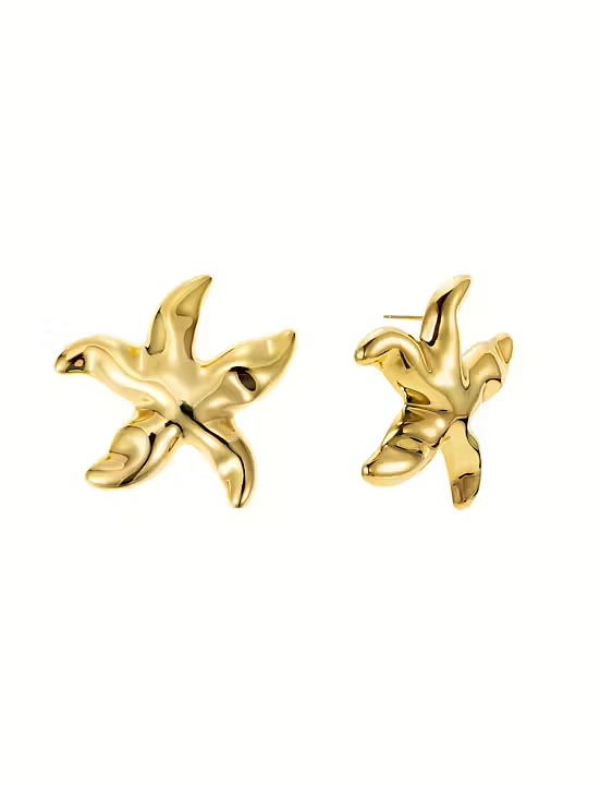 Sun Earring - Gold - By Jolima