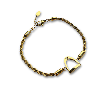 Stirrup Bracelet Gold