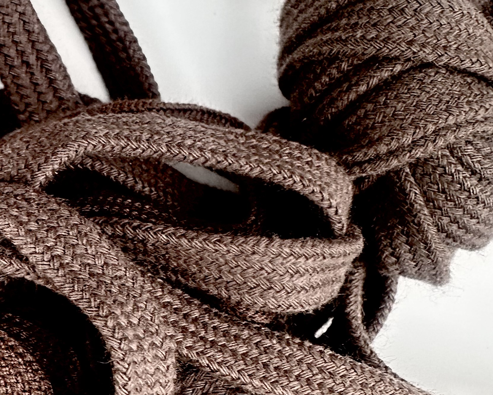 Skosnören 110  cm, mörkbrun