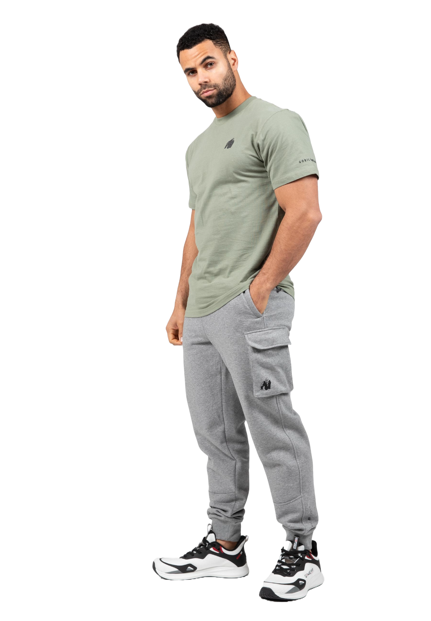 Hudson Cargo Sweatpants, grey melange - 4