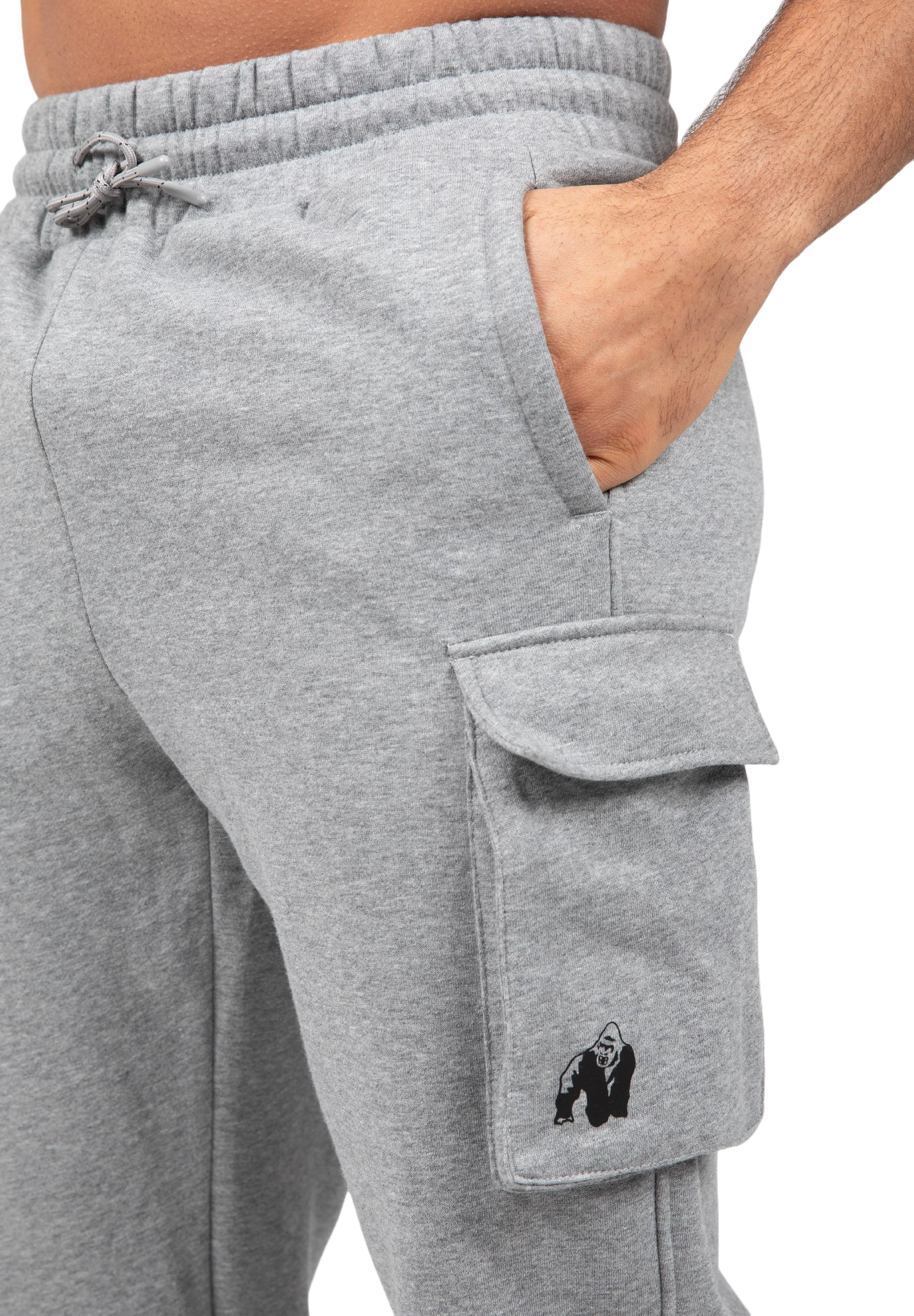 Hudson Cargo Sweatpants, grey melange - 5