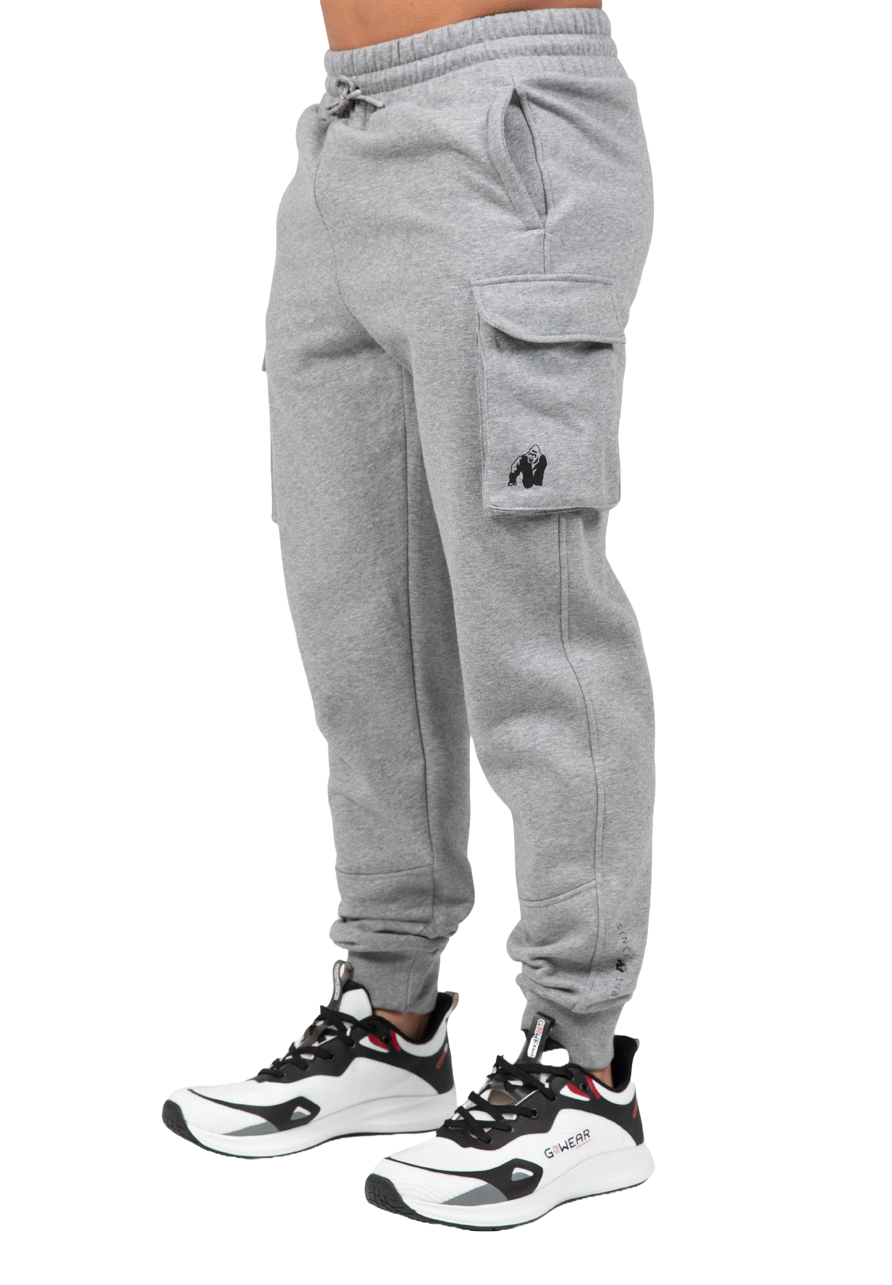 Hudson Cargo Sweatpants, grey melange