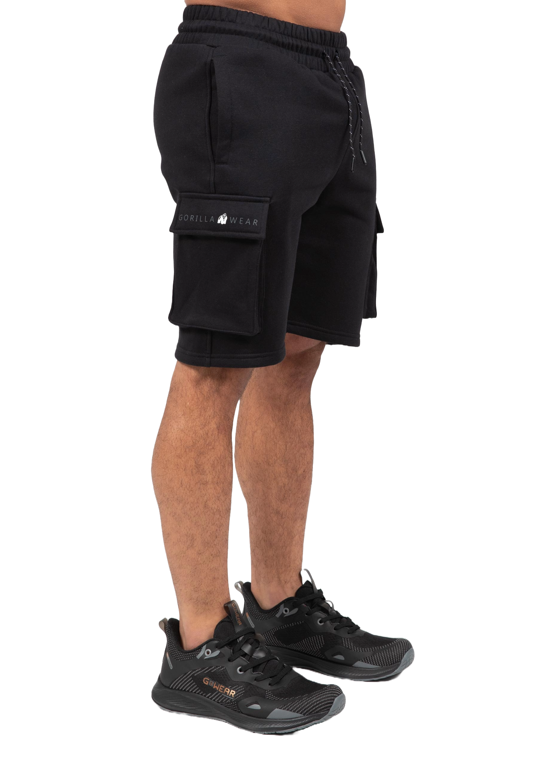 Hudson Cargo Sweat Shorts, black