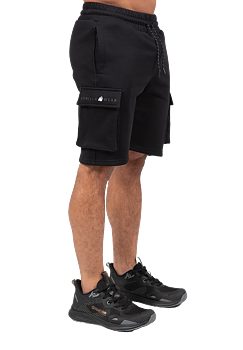 Hudson Cargo Sweat Shorts, black