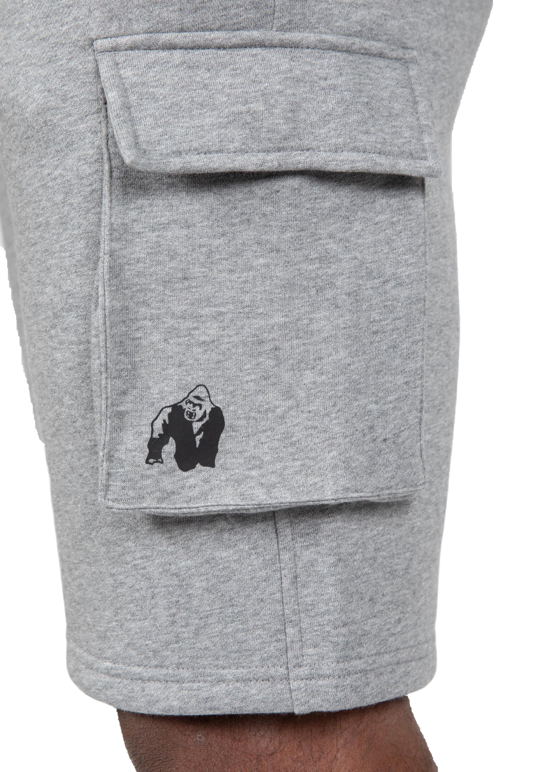 Hudson Cargo Sweat Shorts, grey melange - 6