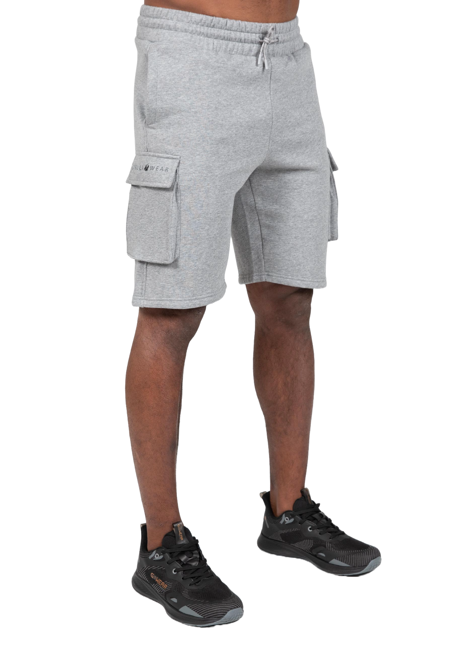 Hudson Cargo Sweat Shorts, grey melange