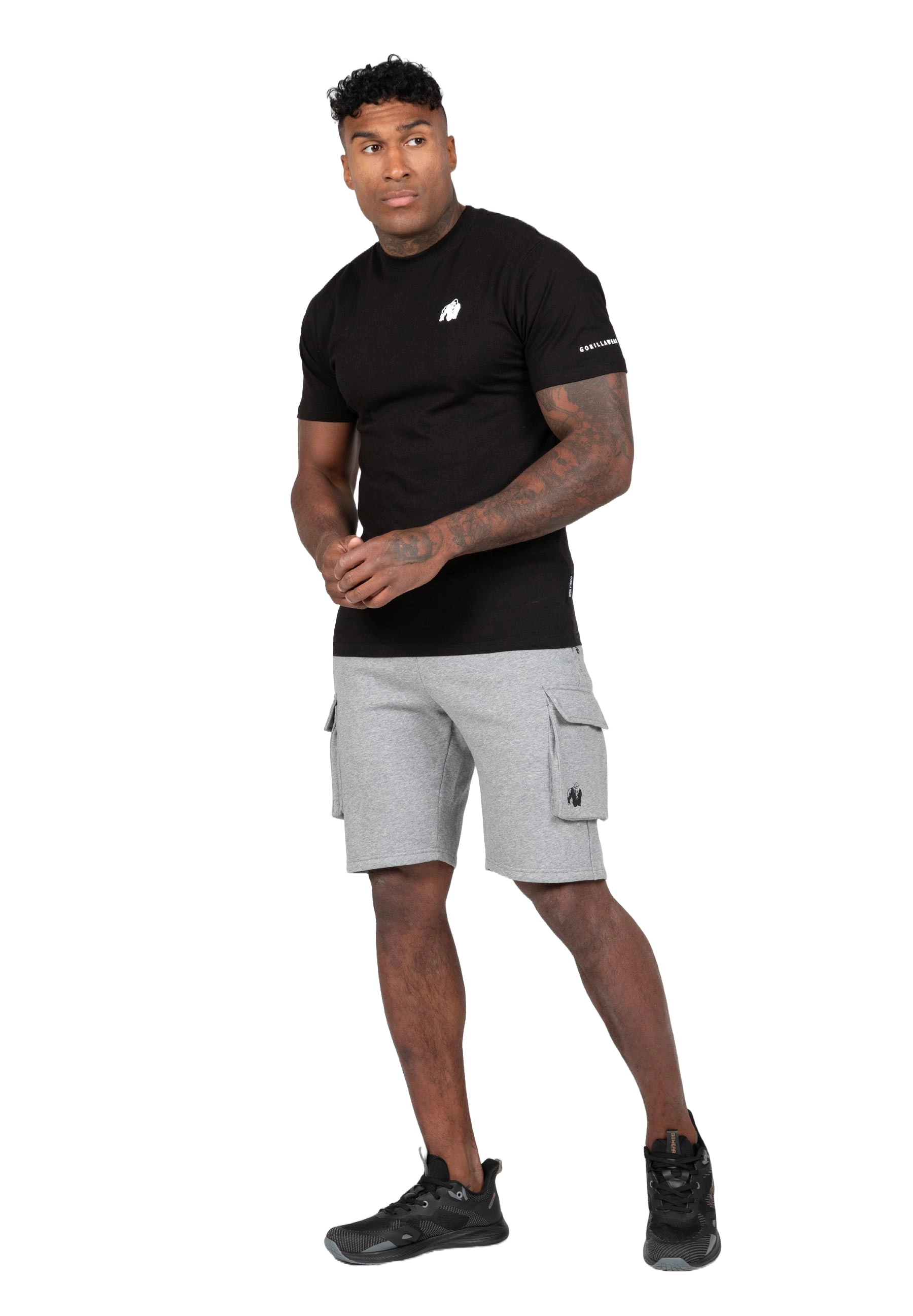 Hudson Cargo Sweat Shorts, grey melange - 4