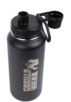Insulated Stainless Steel Water Bottle 1000 ml, black
