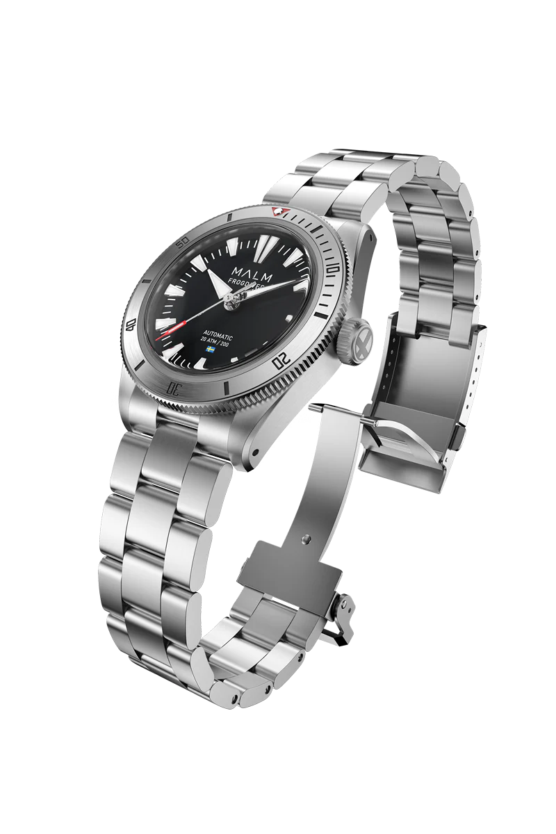 MALM Frogdiver II Black 39mm Swiss Automatic - 2