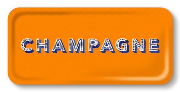 Tray champagne orange - 2