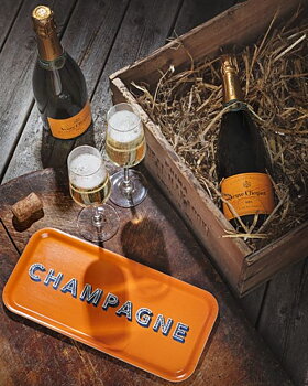 Tray champagne orange