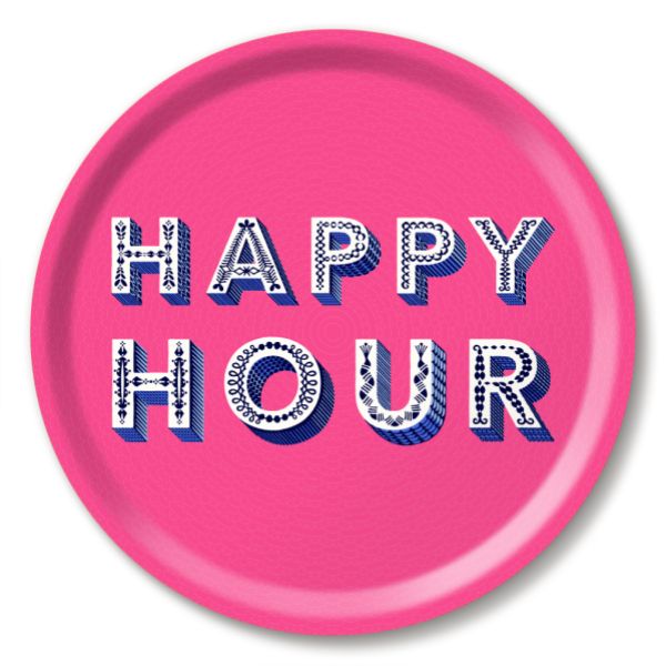 Tray Happy hour bright pink - 2
