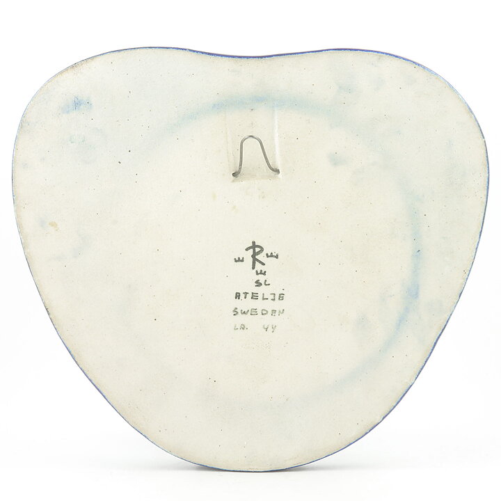Sylvia Leuchovius (1970s) Blue Studio Bird Wall Plaque 30 cm (3)