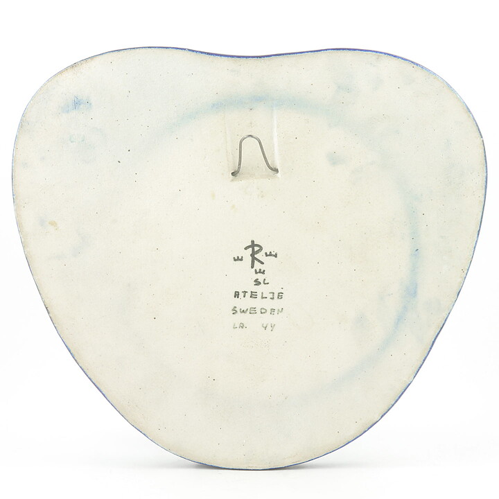 Sylvia Leuchovius (1970s) Blue Studio Bird Wall Plaque 30 cm (3)