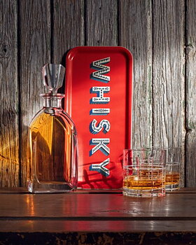 Tray Whiskey red
