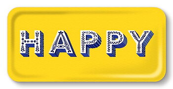 Tray Happy yellow