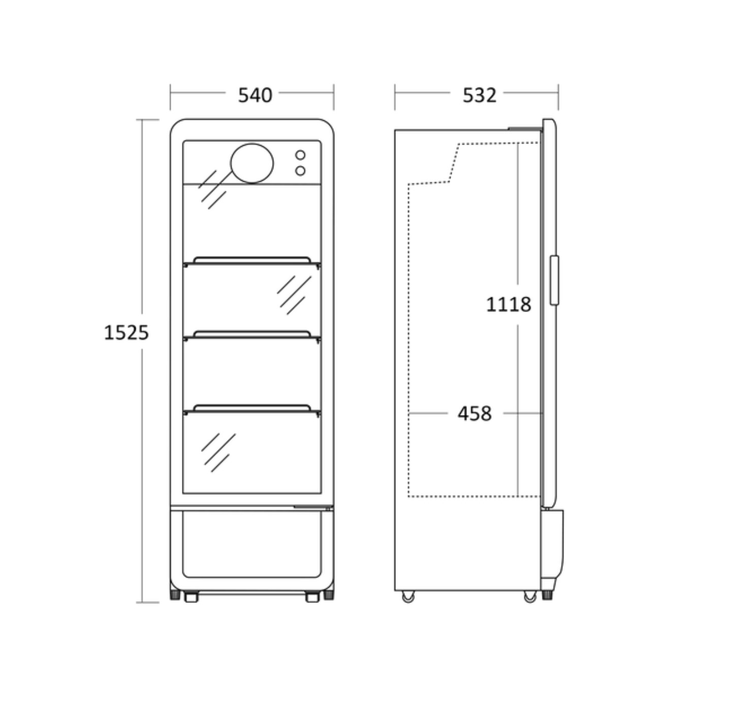 Displaykyl DC240BD, 240 liter - 4