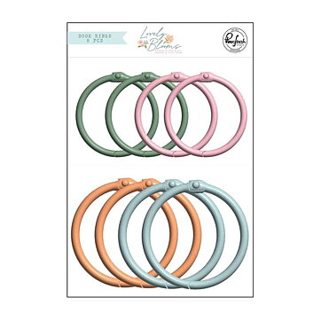 PinkFresh Studios Book Rings - Lovely Bloom
