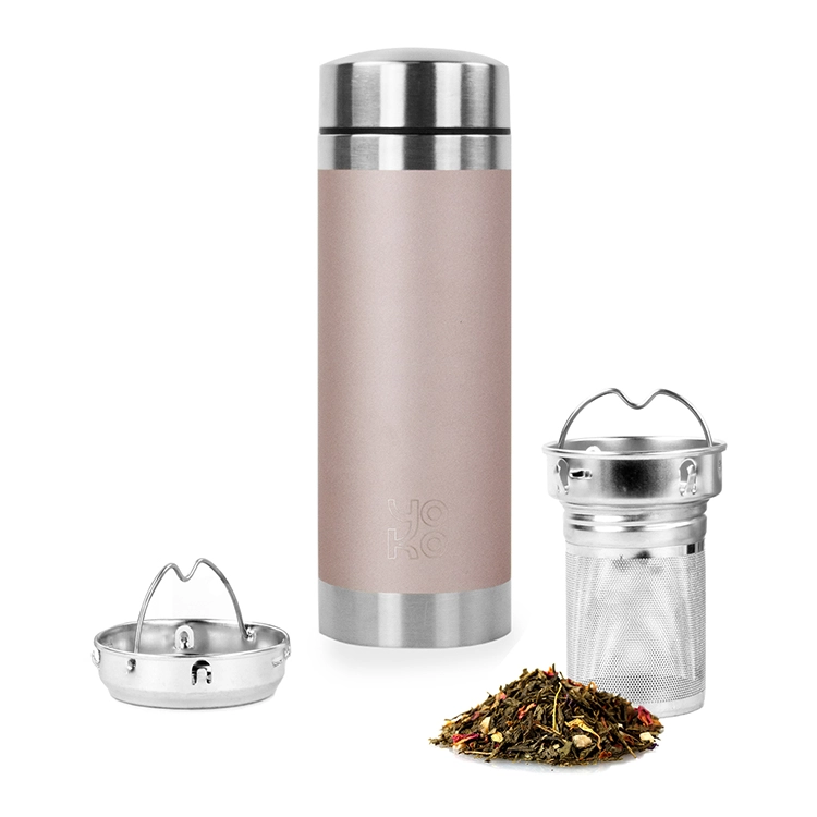 Tea Thermos with Strainer Pink 350ml, Yoko