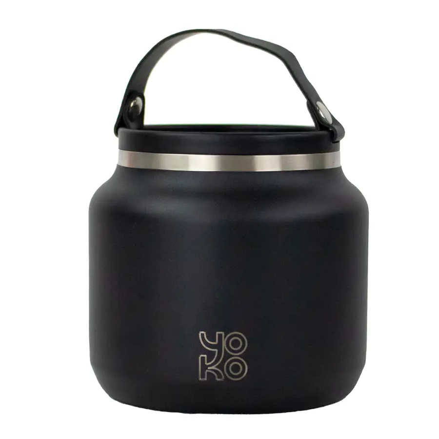Food Thermos Black 700ml, Yoko