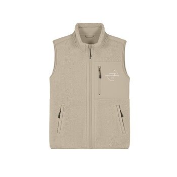 Unisex Fleece Vest Beige