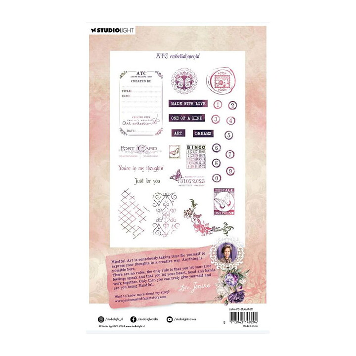 Studio Light Clear Stamps - ATC Embellishments