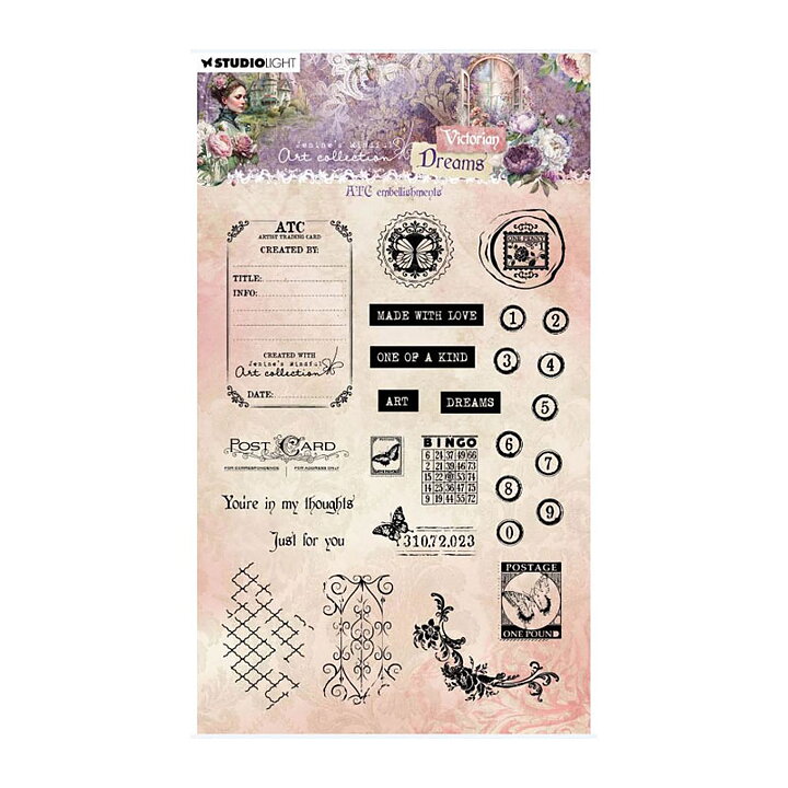 Studio Light Clear Stamps - ATC Embellishments