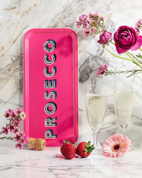 Tray Prosecco bright pink