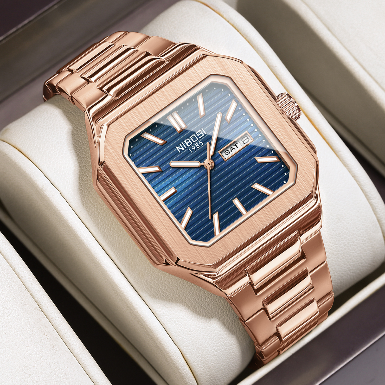 Nibosi Delta Rose Gold Blue - 4