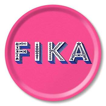 Tray Fika bright pink