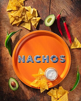 Tray Nachos orange