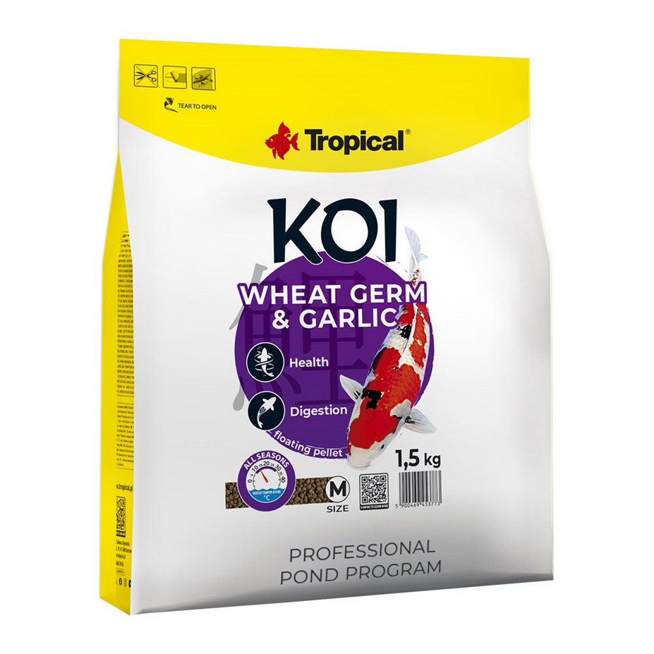 Tropical - Koi Wheat Germ & Garlic  M 5000ml/1,5kg
