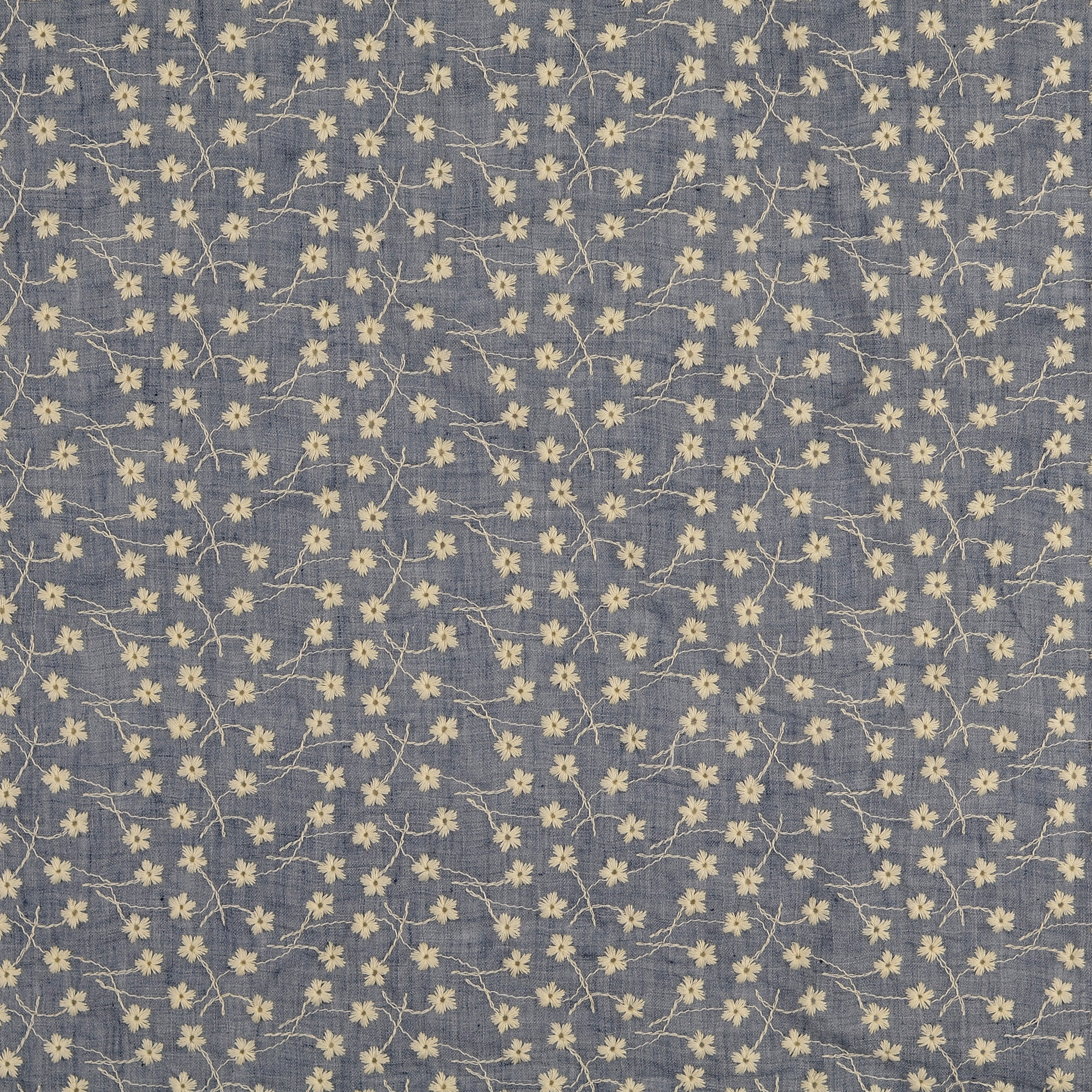 MUSLIN MINI FLOWER - BLUE - 4