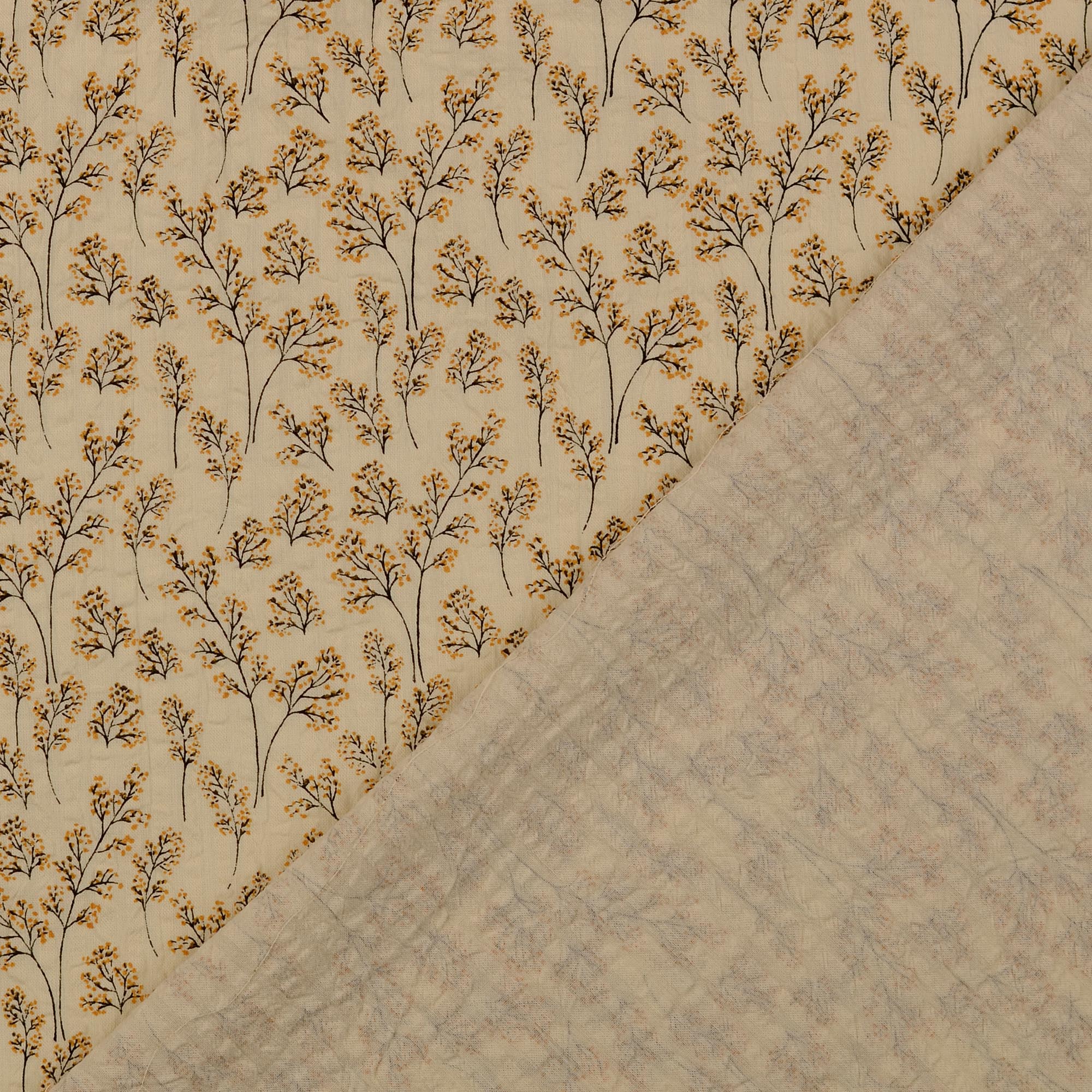 SEERSUCKER - FLORALS OCHRE - 3