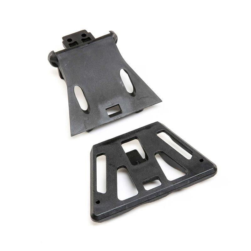 LOSI Front Skip Plate and Support Brace: SBR 2.0