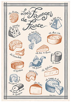 Maison Vivaraise - Kökshandduk, Fromage des France