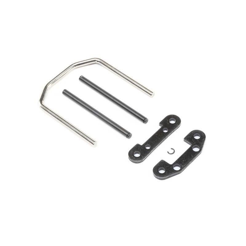 LOSI Front Hinge Pin and Brace Set: Super Baja Rey
