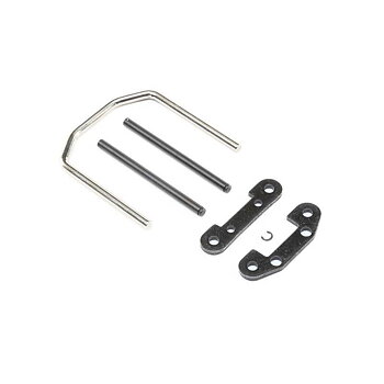 LOSI Front Hinge Pin and Brace Set: Super Baja Rey