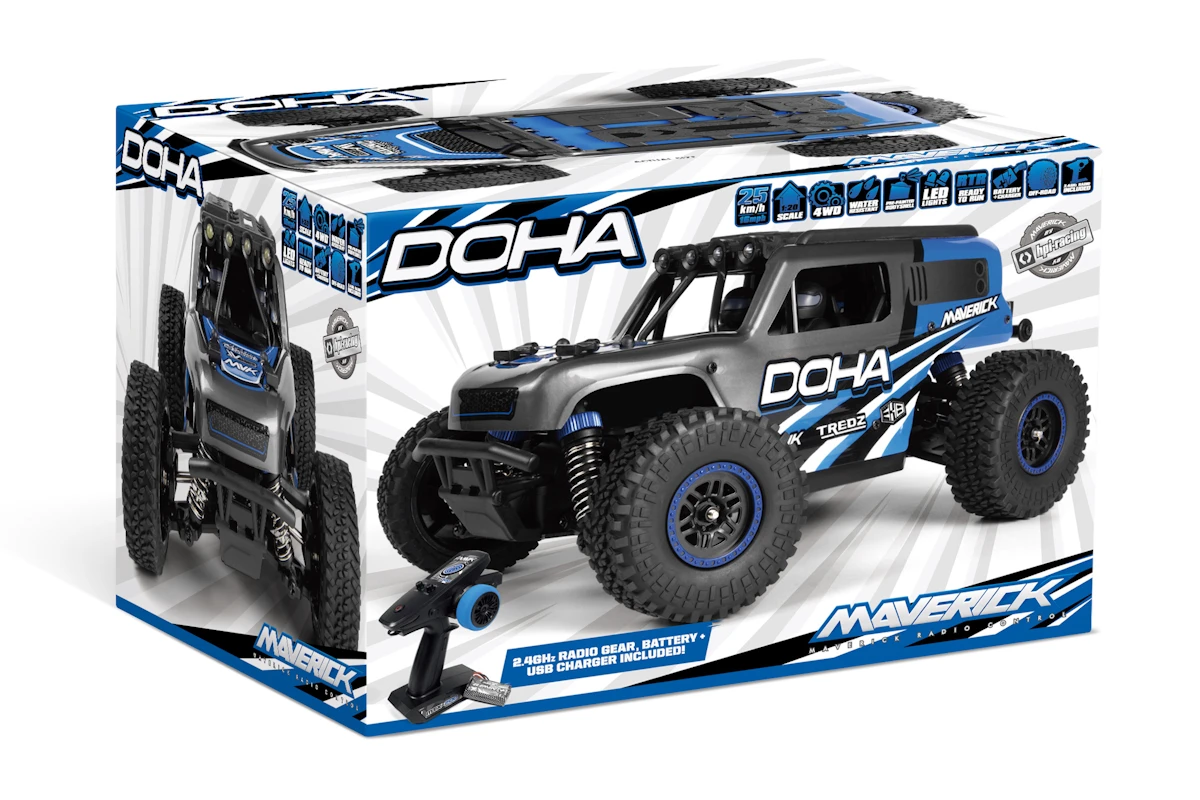 Maverick RC Maverick Doha 1/20 4WD Electric Truck - Blue - 2