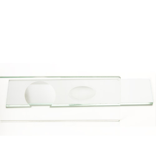 Objektglas 76 x 26 mm, konkav grop, slipade kanter, 10 st